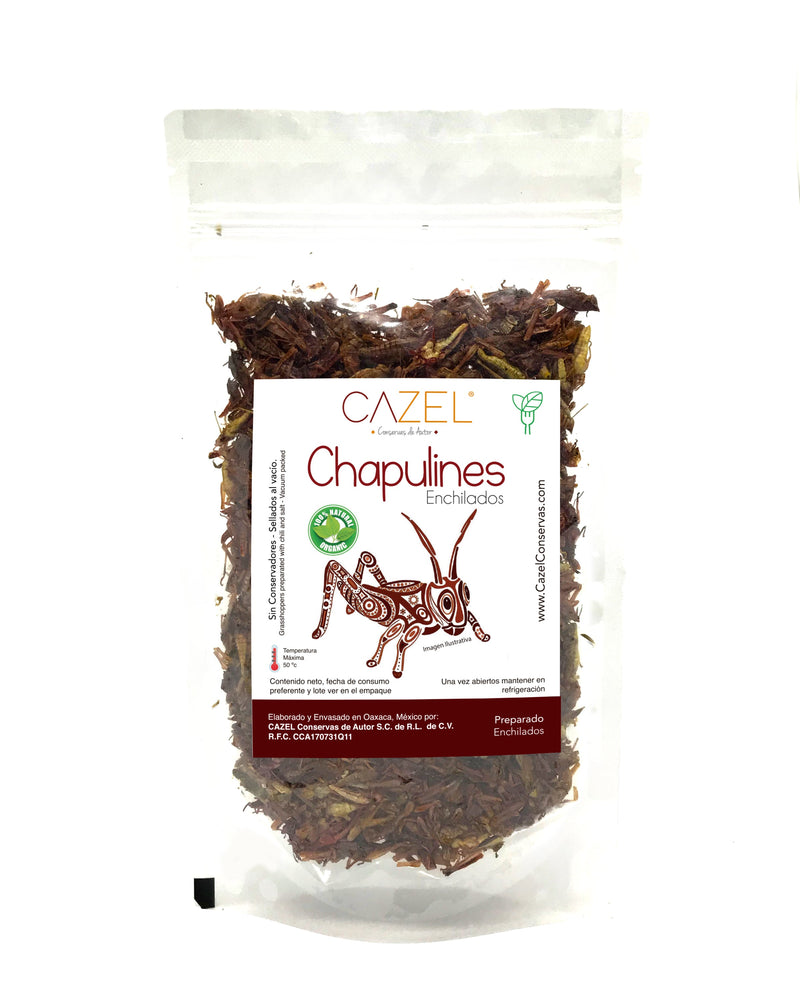 Chapulines Oaxaqueños Enchilados 100GR