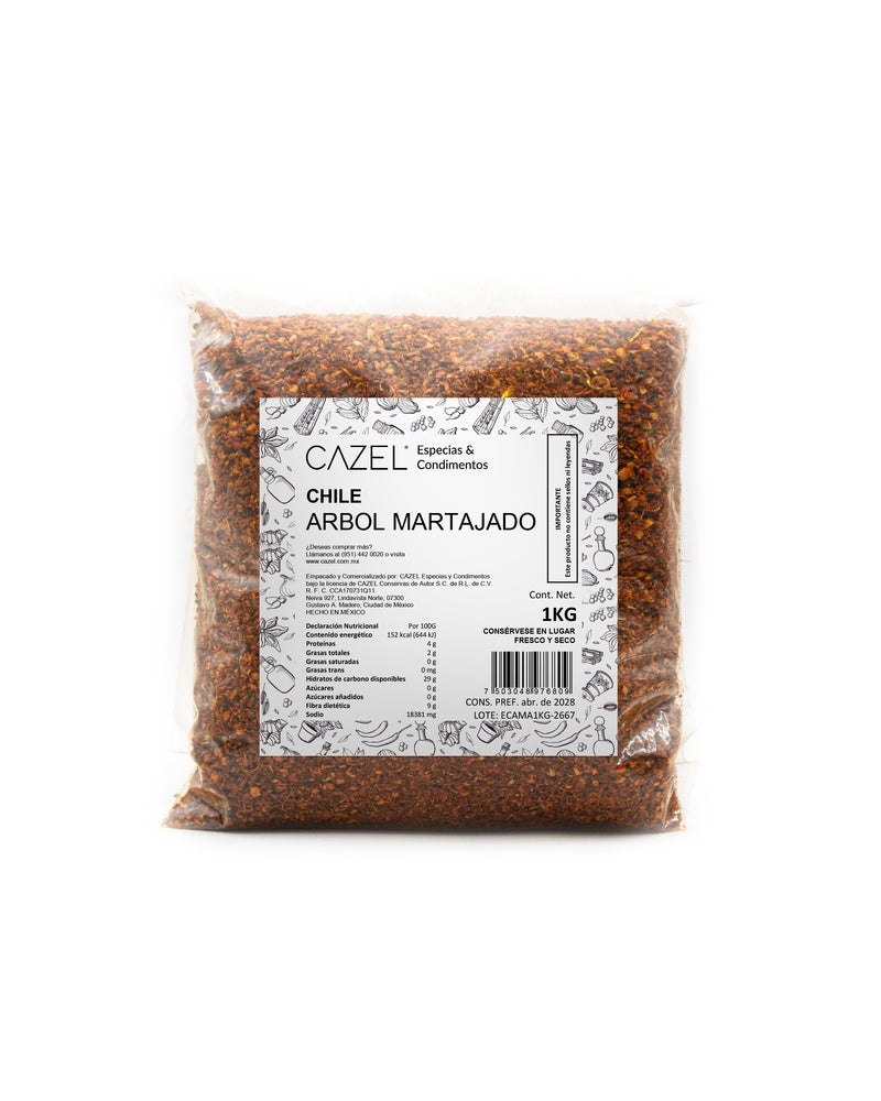 Chile de Árbol Martajado 1KG