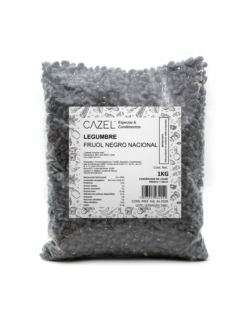 Frijol Negro Nacional 1KG